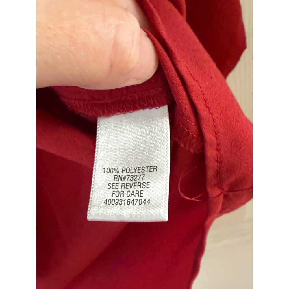 Apt. 9 Red Button-Down Blouse | Size S - image 3